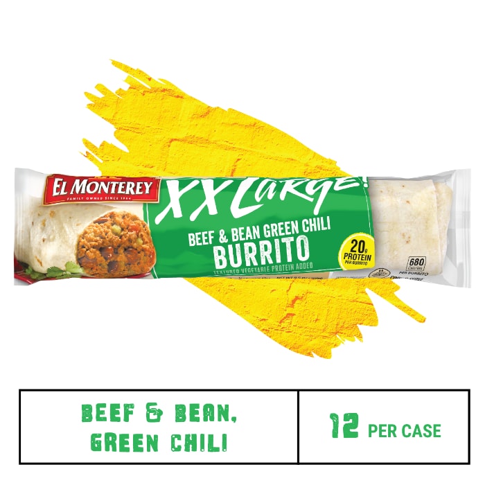 El Monterey®️ Family Pack Beef, Bean & Cheese Flavor Chimichangas - Ruiz  Foodservice