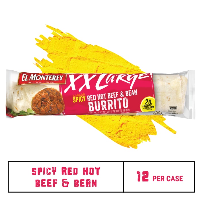 El Monterey® XX Large!® Spicy Red Hot Beef & Bean Chimichanga, 9 oz - Kroger