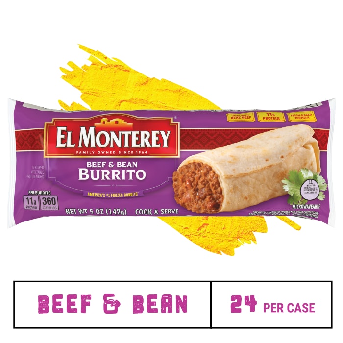 El Monterey®️ Family Pack Beef, Bean & Cheese Flavor Chimichangas - Ruiz  Foodservice