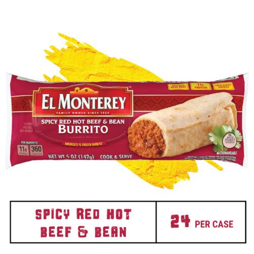 El Monterey Spicy Jalapeno Bean & Cheese Chimichangas, 32 oz, 8 Count  (Frozen)