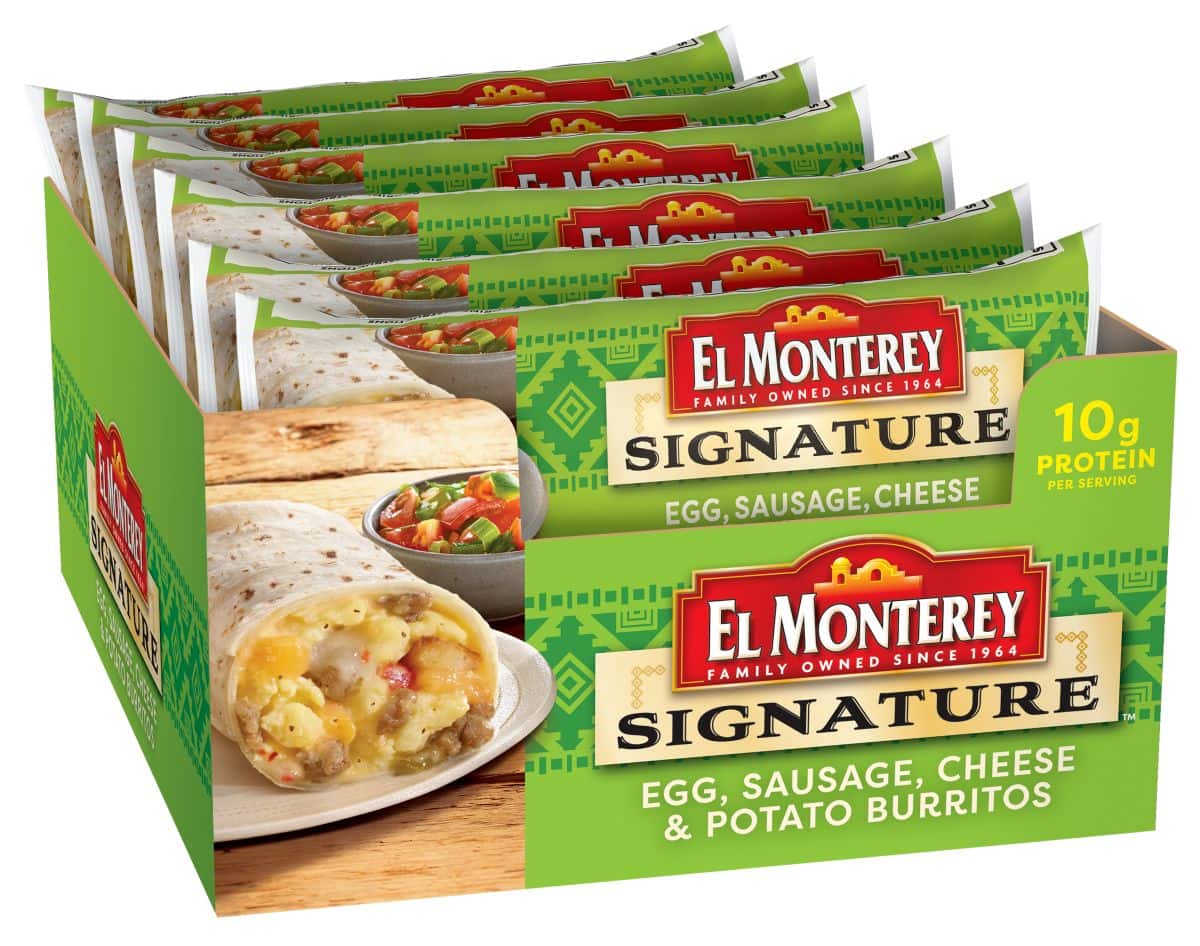 Costco El Monterey Egg, Sausage, Cheese & Potato Breakfast Wraps Review -  Costcuisine