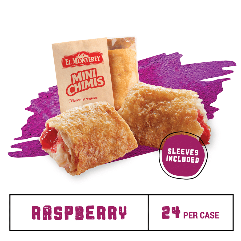 El Monterey®️ Raspberry Cheesecake Mini Chimis 2 oz - Ruiz Foodservice