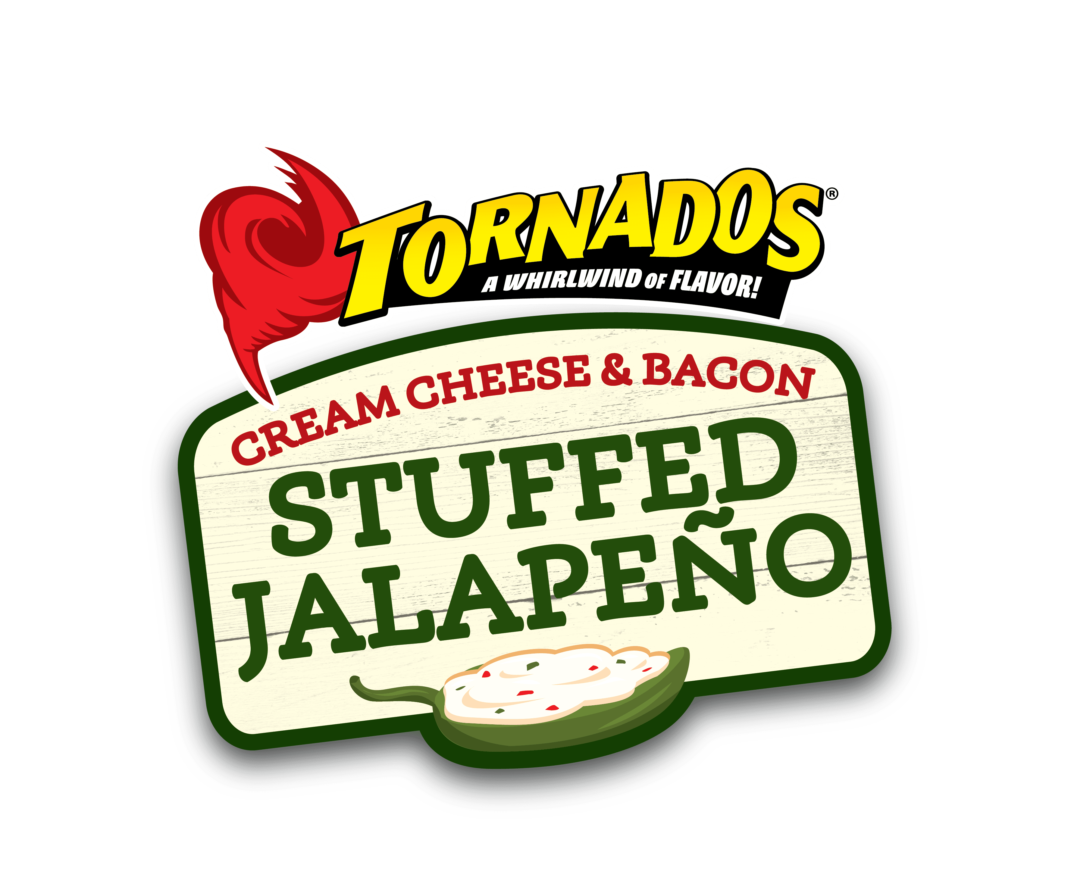 Stuffed Jalapeno Tornados logo lockup