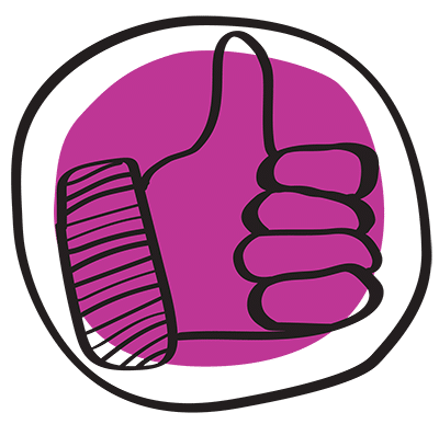 Illustration of a thumbs up