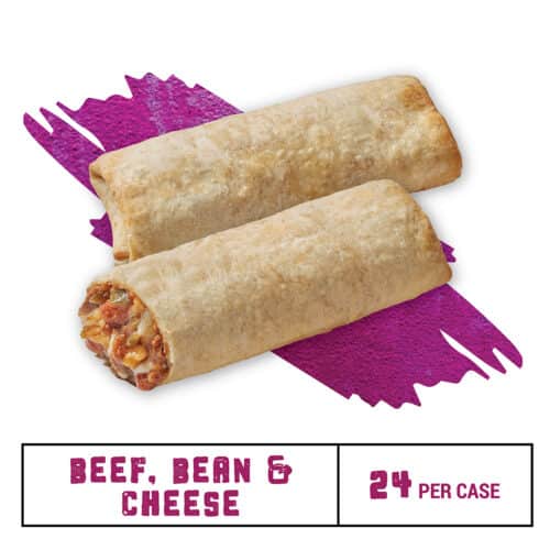 Beef, Bean & Cheese bulk burritos