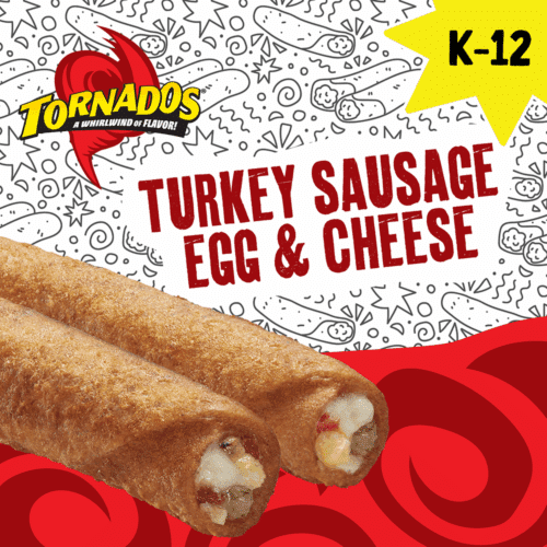 Two Turkey Sausage, Egg & Cheese K-12 Tornados