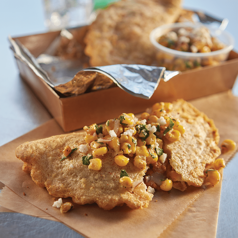 Empanadas Elote Stack