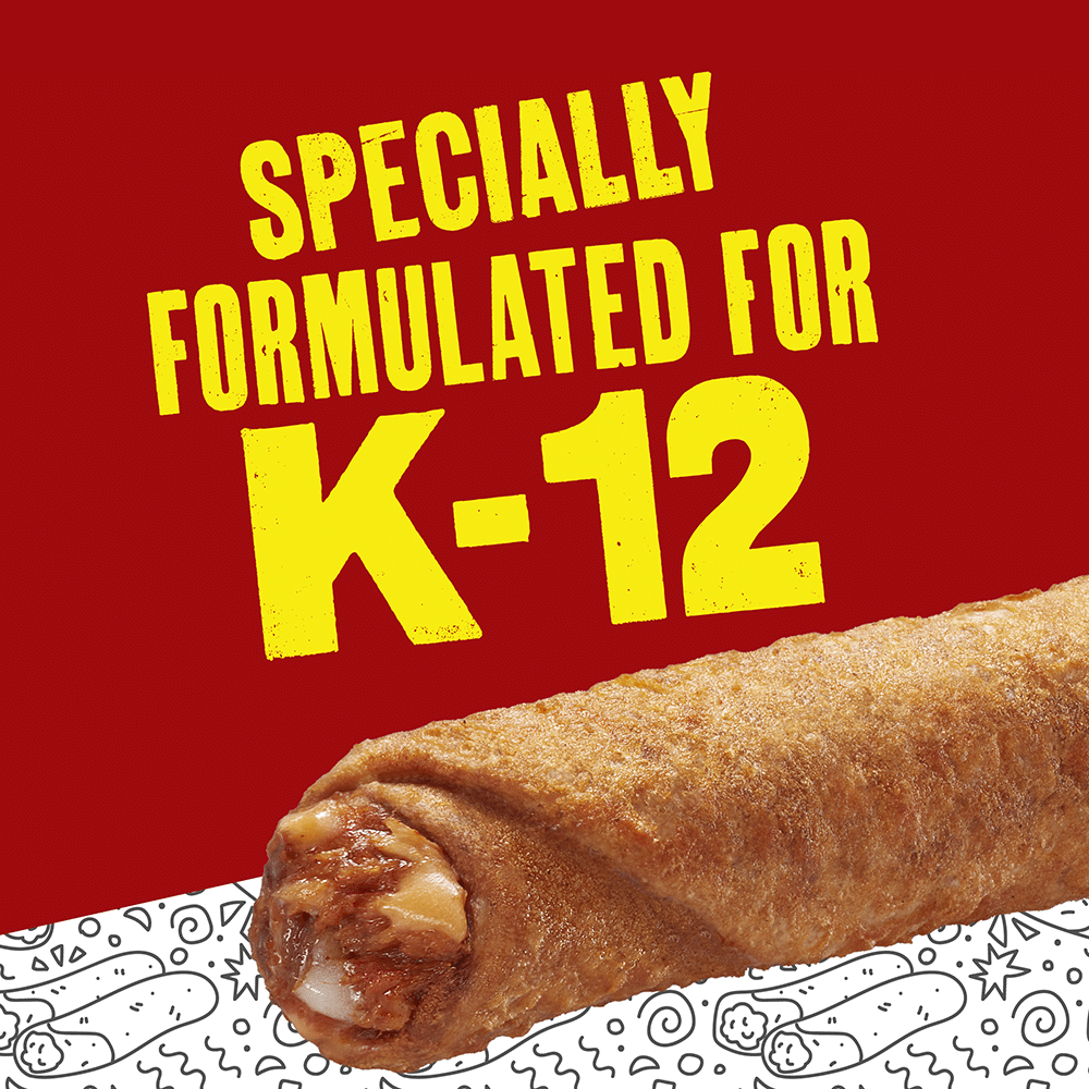 Specially formulated Ranchero Beef & Cheese K-12 Tornados