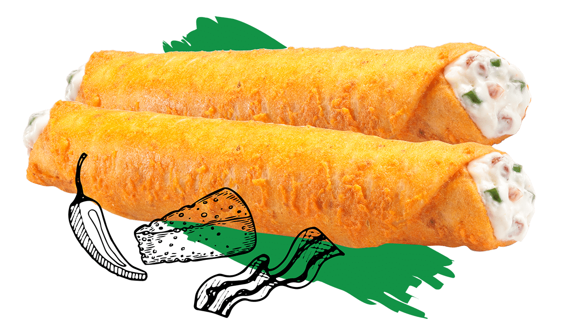 Two Stuffed Jalapeno Tornados